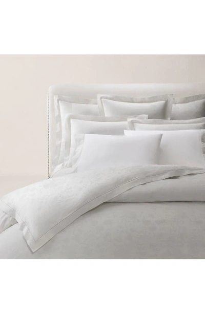Shop Ralph Lauren Bethany Set Of 2 350 Thread Count Organic Cotton Pillowcases In Platinum