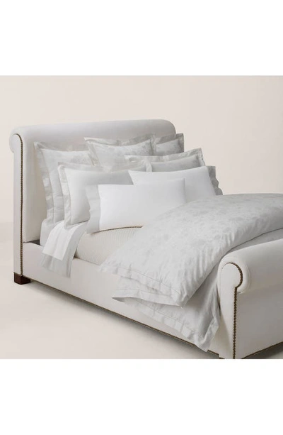 Shop Ralph Lauren Bethany Set Of 2 350 Thread Count Organic Cotton Pillowcases In Platinum