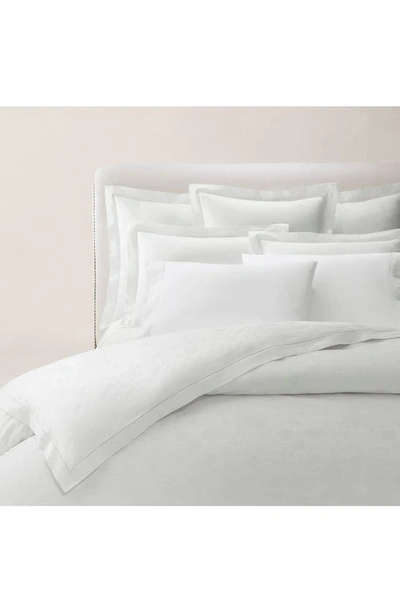 Shop Ralph Lauren Bethany Set Of 2 350 Thread Count Organic Cotton Pillowcases In Studio White