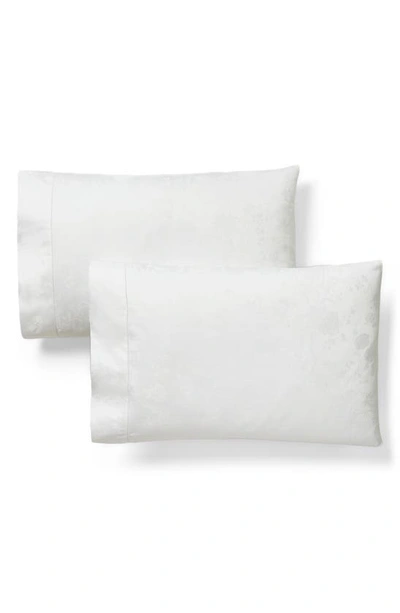 Shop Ralph Lauren Bethany Set Of 2 350 Thread Count Organic Cotton Pillowcases In Parchment