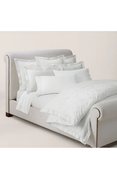 Shop Ralph Lauren Bethany Set Of 2 350 Thread Count Organic Cotton Pillowcases In Studio White