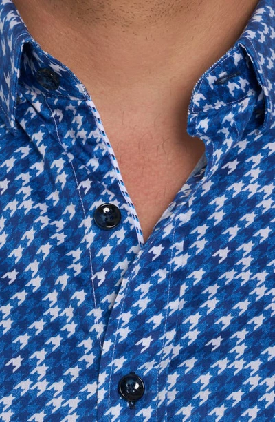 Shop Robert Graham Auburndale Geo Print Button-up Shirt In Navy