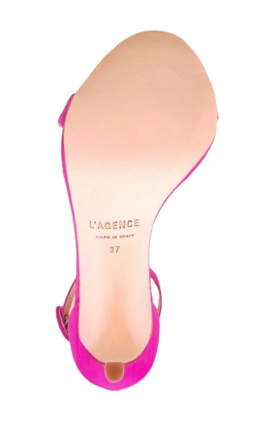 Shop L Agence Gisele Iii Sandal In Neon Pink