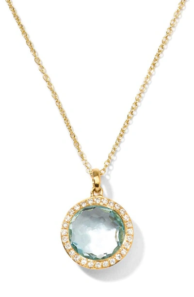 Shop Ippolita Rock Candy In Yellow Gold/ Blue Topaz