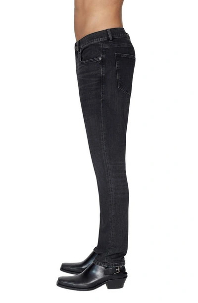 Shop Diesel D-strukt Slim Fit Stretch Jeans In Black