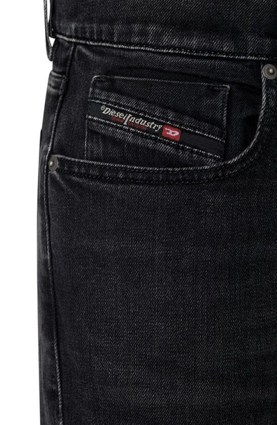 Shop Diesel D-strukt Slim Fit Stretch Jeans In Black
