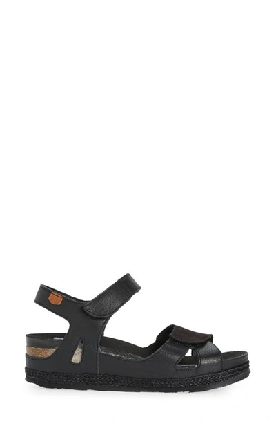 On Foot Cynara Espadrille Sandal In Negre Black