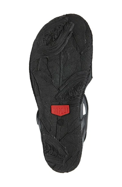 On Foot Cynara Espadrille Sandal In Negre Black