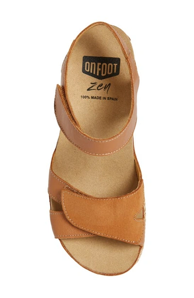 On Foot Cynara Espadrille Sandal In Cuero Tan