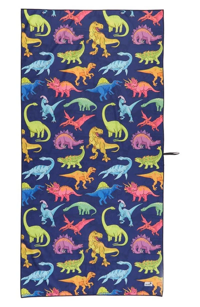Boardies Vibrant Dinosaur Towel In Purple
