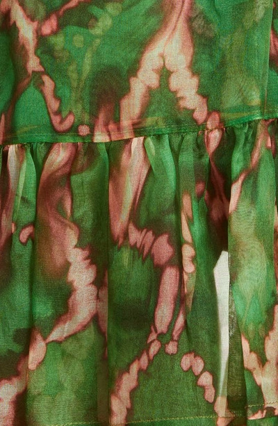 Shop Ulla Johnson Dimitra Printed Silk Maxi Skirt In Serpentine