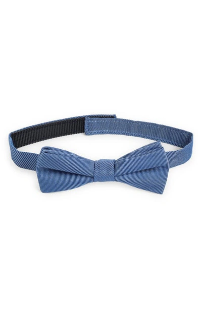 Shop Nordstrom Kids' Werner Solid Silk Blend Bow Tie In Werner Navy