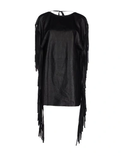 Saint Laurent Short Dress In Black