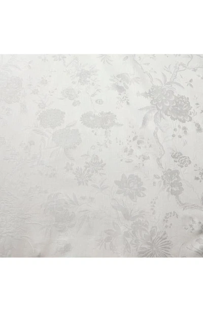 Shop Ralph Lauren Bethany Organic Cotton Jacquard Duvet Cover In Platinum
