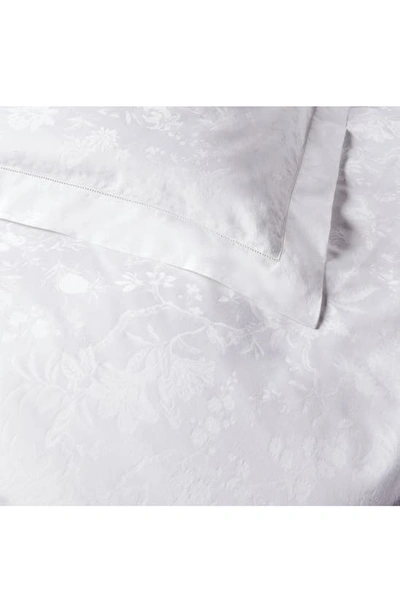 Shop Ralph Lauren Bethany Organic Cotton Jacquard Duvet Cover In Studio White