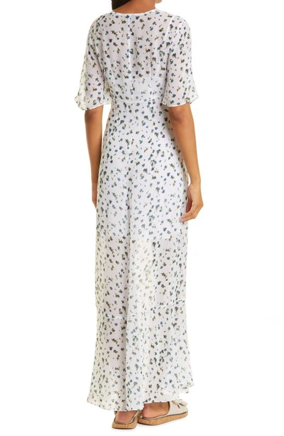 Shop Rag & Bone Tamar Floral Print Maxi Dress In White Floral