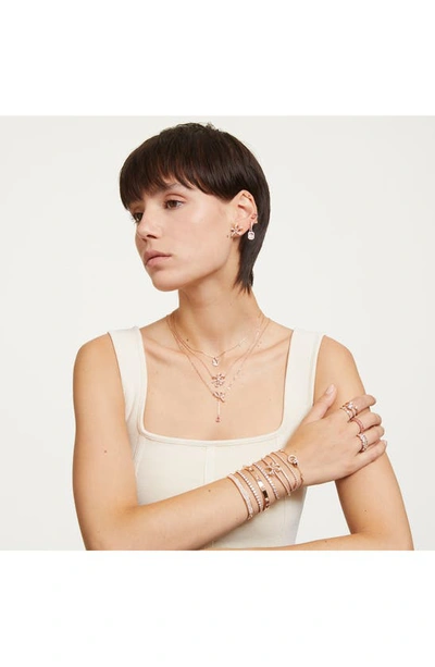 Swarovski Matrix Tennis Bracelet In Rose Gold