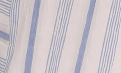 Everyday Ritual Piper Stripe Cotton Pajamas In Blueberry Stripe