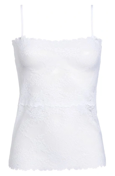 Shop Natori Heavenly Lace Camisole In Wht