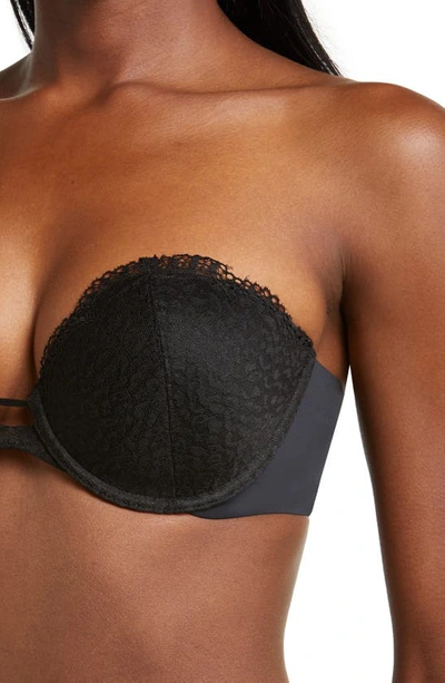 Skarlett Blue Rouse Full Coverage Lightly Lined Strapless Bra In Black