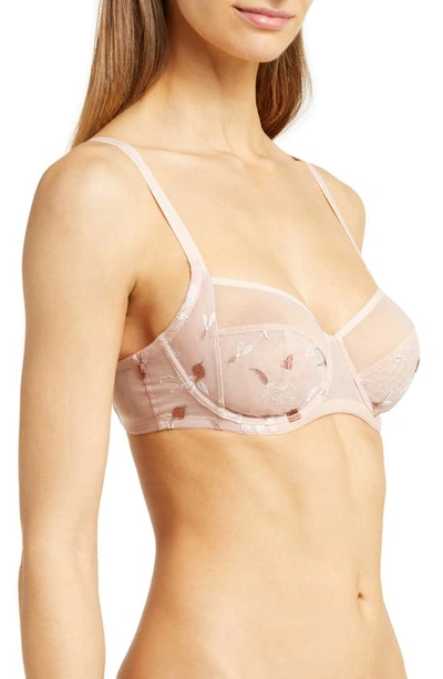 Shop Skarlett Blue Spellbound Underwire Full Coverage Bra In Coral Cmbo