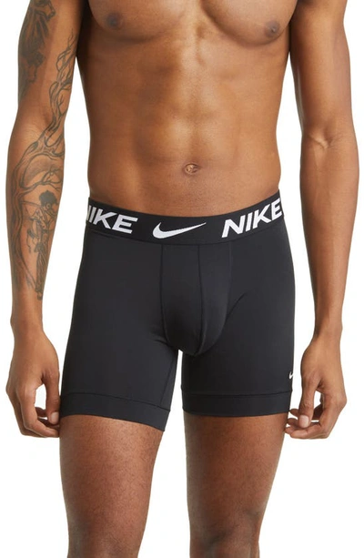 Shop Nike 3-pack Dri-fit Essential Micro Boxer Briefs In Black