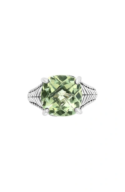Effy Sterling Silver Green Quartz Ring In Green