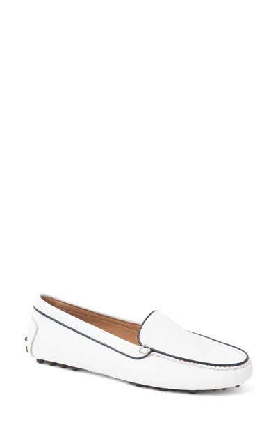 Shop Patricia Green Jill Piped Driving Shoe In White