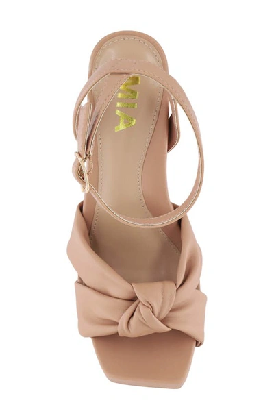 Shop Mia Esma Knotted Sandal In Nude
