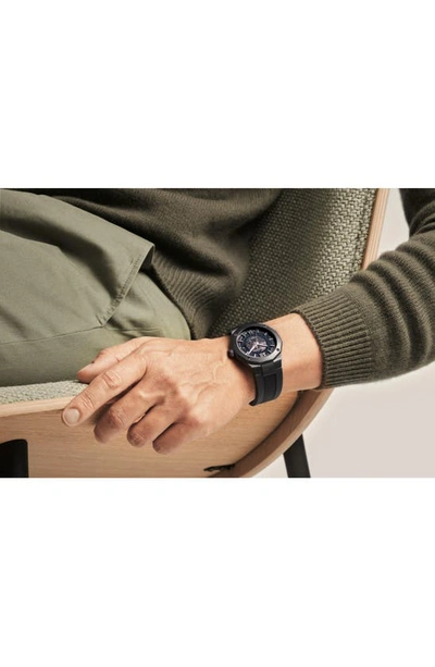 Shop Baume & Mercier Riviera 10617 Automatic Rubber Strap Watch, 42mm In Grey Sapphire