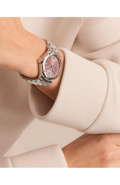 Baume & Mercier Riviera 10675 Automatic Bracelet Watch, 33mm In Pink