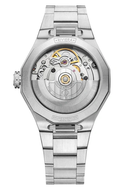 Baume & Mercier Riviera 10675 Automatic Bracelet Watch, 33mm In Pink