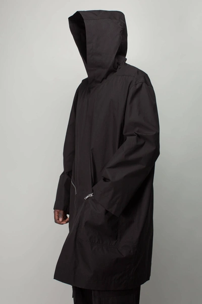 Shop Rick Owens Hooded Raincoat