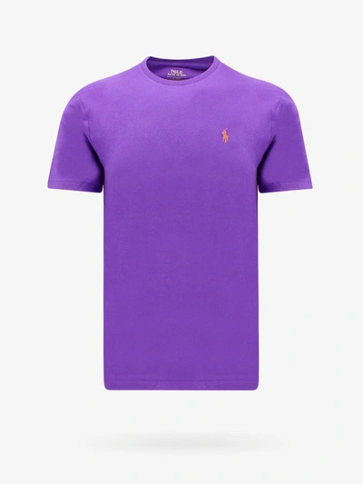 Shop Polo Ralph Lauren T-shirt In Purple