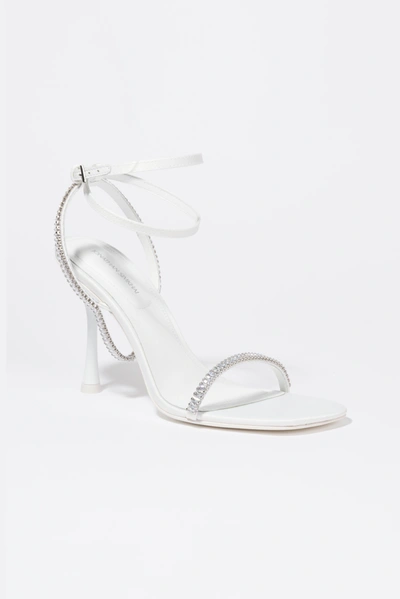 Shop Jonathan Simkhai Luxon Crystal Sandal In White