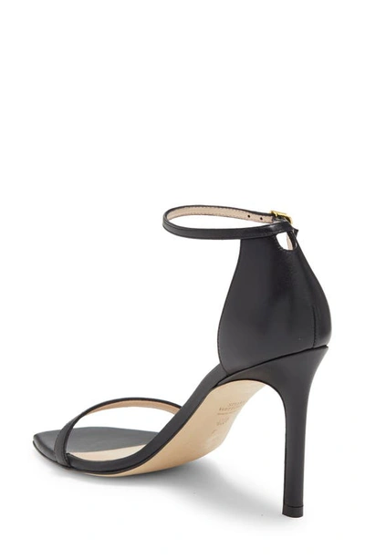 Stuart Weitzman Amelina Heeled Sandal In Black