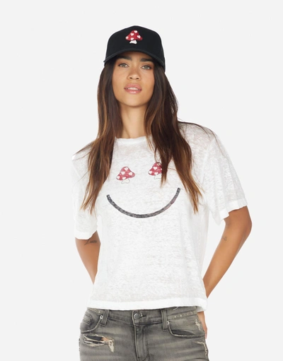 Lauren Moshi Bay Mushroom Happyface In Black