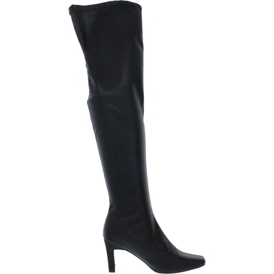Shop French Connection Charli Womens Vegan Leather Tall Over-the-knee Boots In Multi