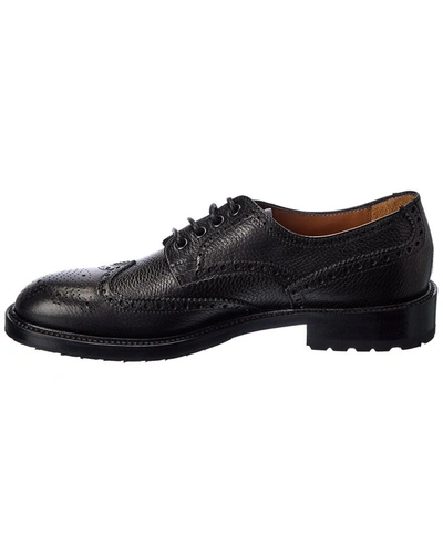 Shop Antonio Maurizi Wingtip Leather Oxford In Black