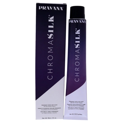 Shop Pravana Chromasilk Creme Hair Color - 4.56 Mahogany Red Brown For Unisex 3 oz Hair Color In Black