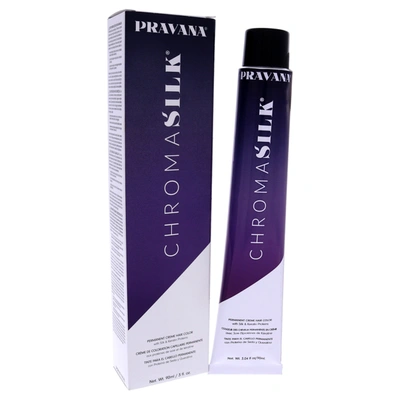Shop Pravana Chromasilk Creme Hair Color - 5.3 Light Golden Brown For Unisex 3 oz Hair Color In Blue