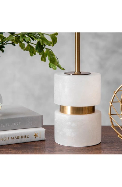 Shop Nuloom Marble Table Lamp In Bronze