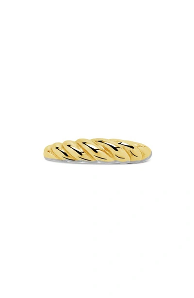 Sterling Forever Graham Band Ring In Gold