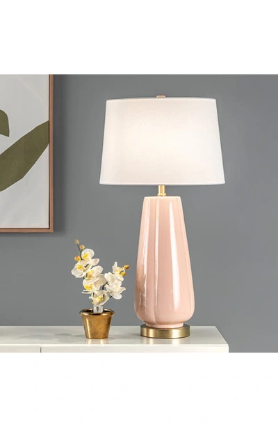 Shop Nuloom Alcona 28" Ceramic Table Lamp In Pink