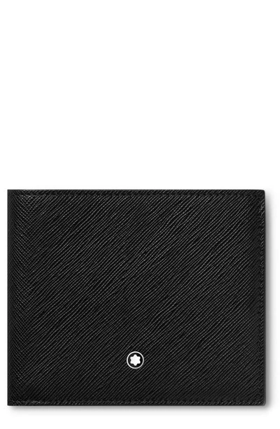 Shop Montblanc Sartorial Leather Bifold Wallet In Black