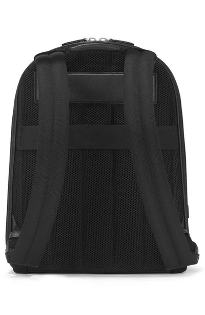 Shop Montblanc Medium Sartorial Leather Backpack In Black