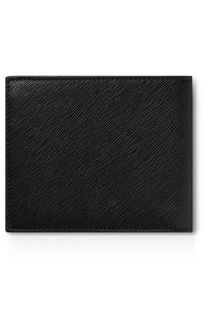 Shop Montblanc Sartorial Leather Bifold Wallet In Black