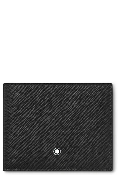 Shop Montblanc Sartorial Leather Bifold Wallet In Black