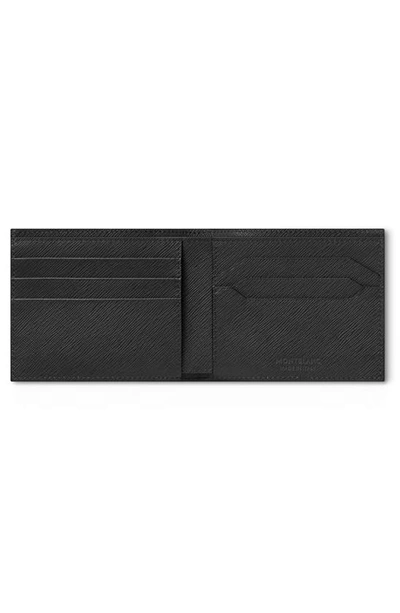 Shop Montblanc Sartorial Leather Bifold Wallet In Black