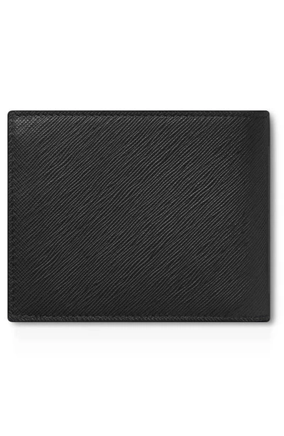 Shop Montblanc Sartorial Leather Bifold Wallet In Black